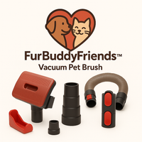 FurBuddyFriends™ Vacuum Pet Brush