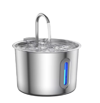 Stainless Steel Cat & Dog Water Fountain- Fur Buddy Friends™